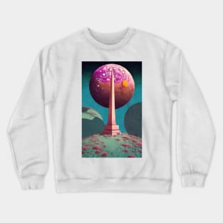 Obelisk On A Distant Moon Crewneck Sweatshirt